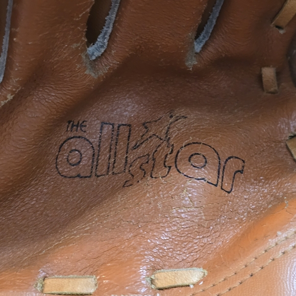 Regent All Star Youth Leather Cowhide Dual Hinge Baseball Glove Mitt No. 213.284 - Picture 3 of 13